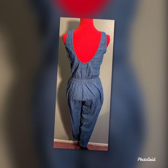 BEAUTIFUL DENIM DEREK HEART PANTS ROMPER - Picture 3 of 3